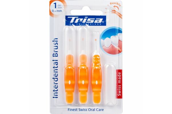 Trisa Interdental Brush ISO 1 0.8mm 3 pce