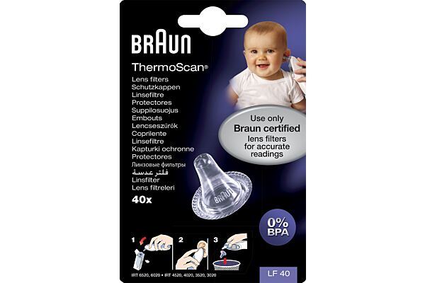 Braun ThermoScan capuchon rechange LF40EULA 40 pce à petit prix