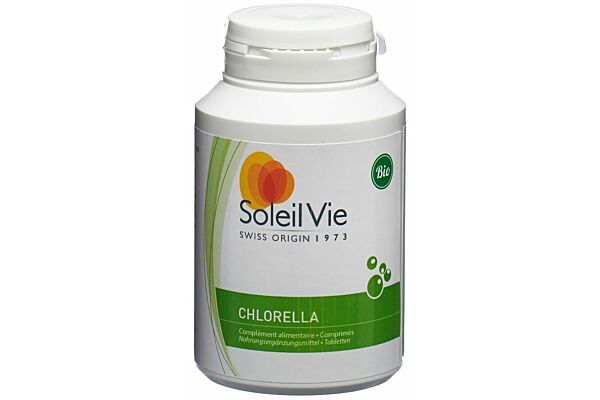 Soleil Vie chlorella pyrenoidosa bio cpr 250 mg algue d'eau douce 500 pce