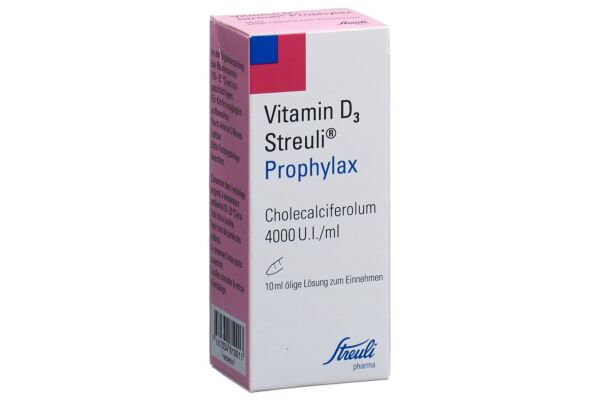 Vitamine D3 Streuli 4000 UI/ml Prophylax solution buvable fl 10 ml