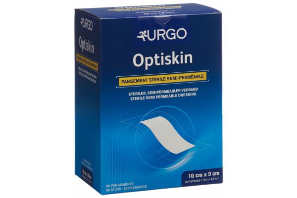 Urgo Optiskin pansement transparent stérile semi-perméable (70x45mm) 100x90mm 50 pce