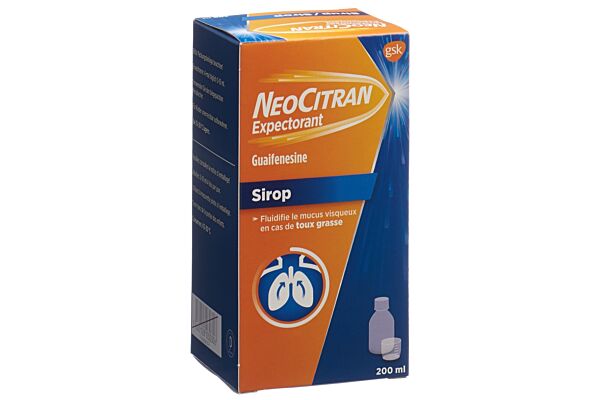 NeoCitran Expectorant sirop fl verre 200 ml