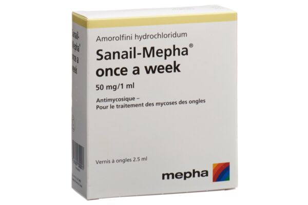 Sanail-Mepha once a week vernis à ongles 50 mg/ml fl 2.5 ml