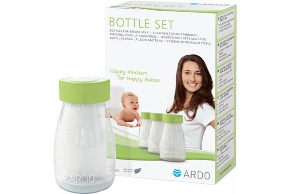 Ardo BOTTLE SET Flaschen für Muttermilch 3 Stk
