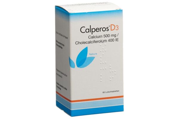 Calperos D3 cpr sucer nature bte 60 pce