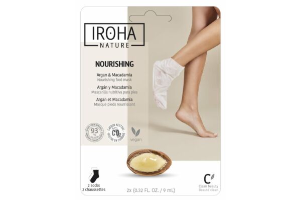 Iroha Hands & Feet Foot Mask Socks Nourishing 2 x 9 ml