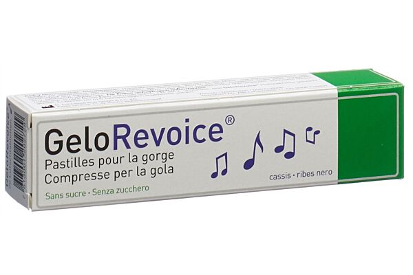 GeloRevoice pastilles pour la gorge cassis-menthol 20 pce