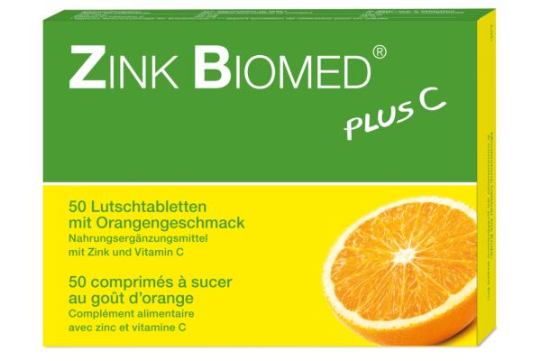Zink Biomed plus C cpr sucer orange 50 pce