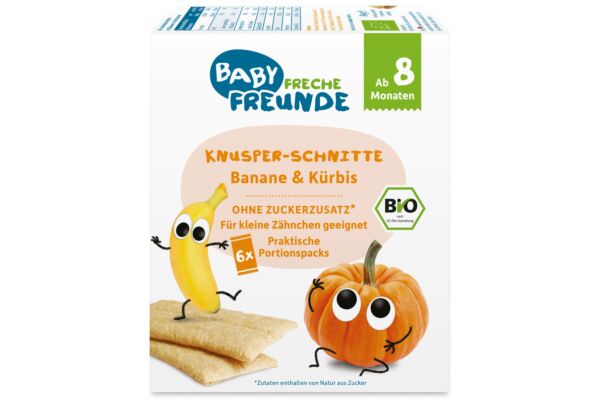 Freche Freunde Knusper-Schnitte Banane & Kürbis 84 g