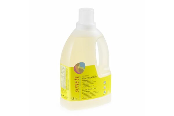 Sonett lessive liquide color 20°- 60°C menthe limon 1.5 lt
