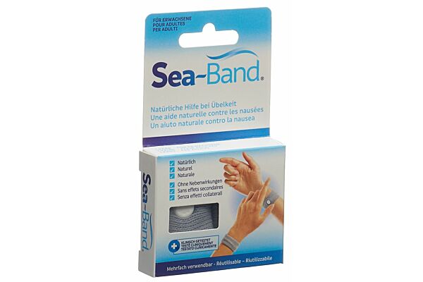 Sea-Band bracelet d'acupression adulte gris 1 paire