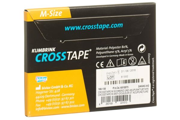 Crosstape Schmerz- Akupunkturtape M 180 Stk