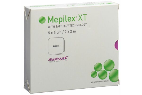 Mepilex Safetac XT 5x5cm stérile 5 pce