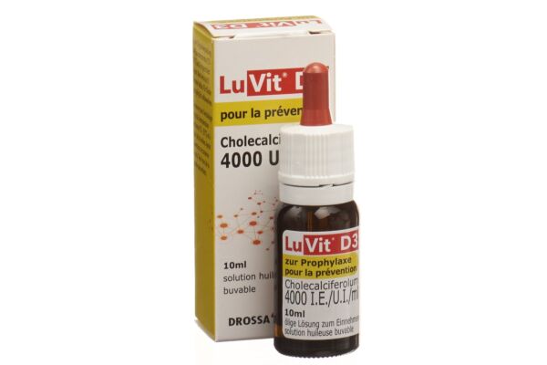 LuVit D3 Cholecalciferolum solution huileuse 4000 UI/ml pour la prévention fl 10 ml
