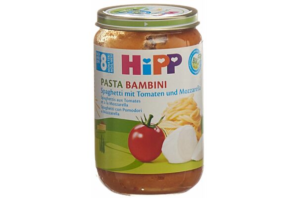 HiPP Pasta Bambini Spaghetti mit Tomaten und Mozzarella 8 Monate