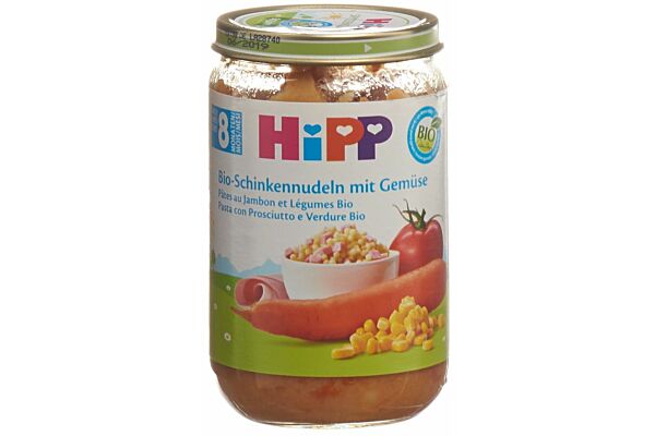 HiPP pâtes au jambon bio et légumes 8 mois 220 g
