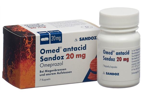 Omed antacid Sandoz caps 20 mg 7 pce