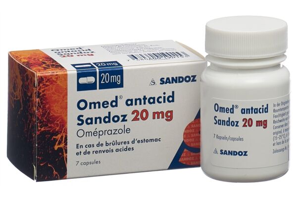 Omed antacid Sandoz caps 20 mg 7 pce