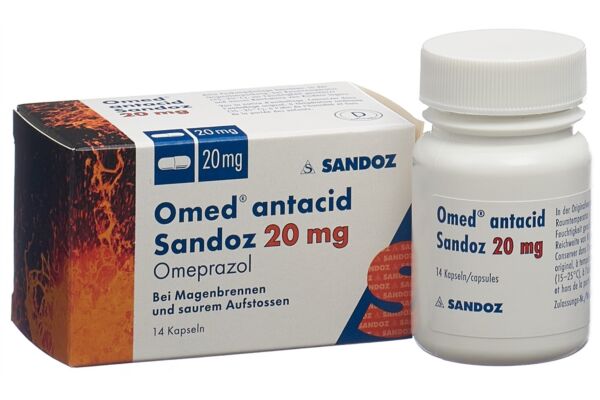 Omed antacid Sandoz caps 20 mg 14 pce