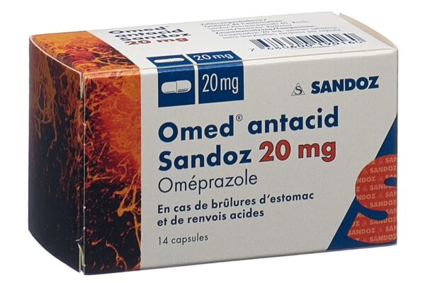 Omed antacid Sandoz Kaps 20 mg 14 Stk