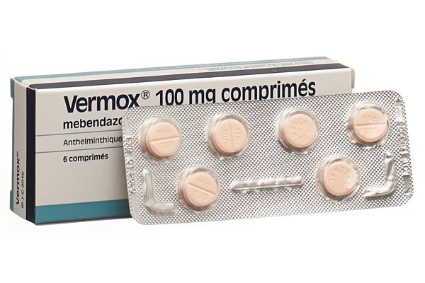 Vermox cpr 100 mg 6 pce