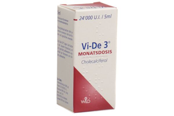 Vi-De 3 dose par mois solution buvable 24000 UI/5ml fl 5 ml