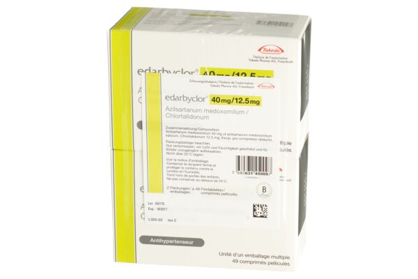 Edarbyclor Filmtabl 40/12.5 mg Blist 98 Stk