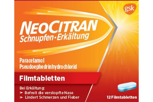 NeoCitran Schnupfen/Erkältung Filmtabl 12 Stk