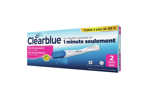 Clearblue test de grossesse détection rapide 2 pce