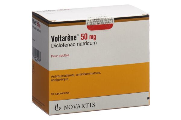 Voltarène supp 50 mg adult 50 pce