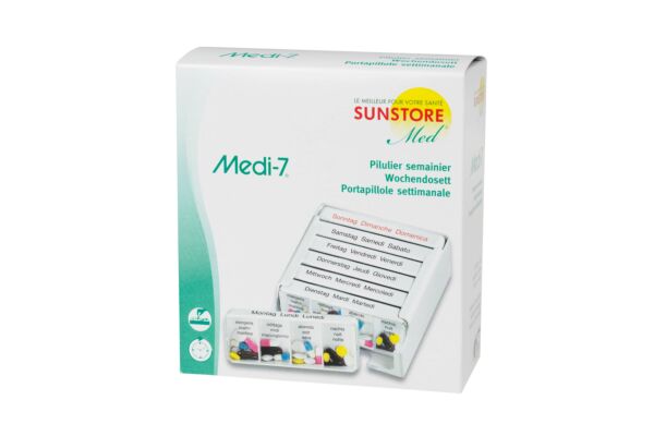 SUN STORE Med Medi-7 Pilulier semainier