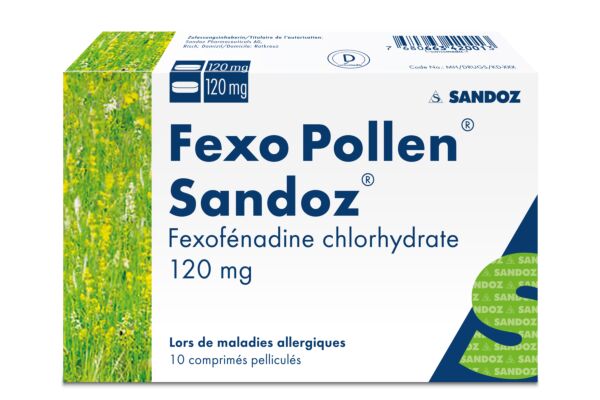 Fexo Pollen Sandoz cpr pell 120 mg 10 pce