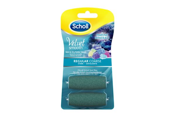 Scholl Velvet Smooth Pedi rouleaux exfoliants minéraux marins 2 pce