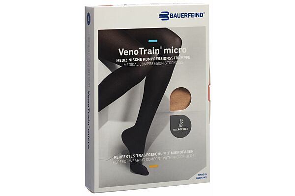 VENOTRAIN MICRO A-T CCL2 XL normal/long pied ouvert crème