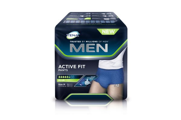 TENA Men Active Fit Pants plus S/M 12 pce