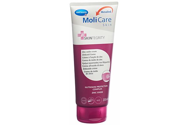 MoliCare Skin crème protectrice à l'oxyde de zinc tb 200 ml