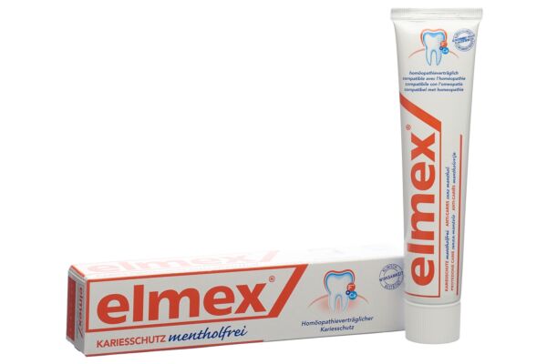elmex PROTECTION CARIES dentifrice sans menthol tb 75 ml