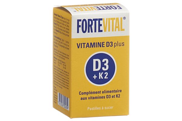 Fortevital Vitamine D3 plus cpr sucer bte 60 g