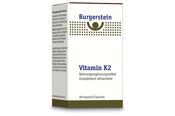 Burgerstein Vitamin K2 caps moll 180 mcg bte 60 pce