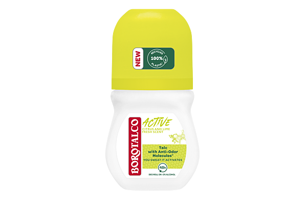 Borotalco Deo Active roll-on citrus et lime 50 ml