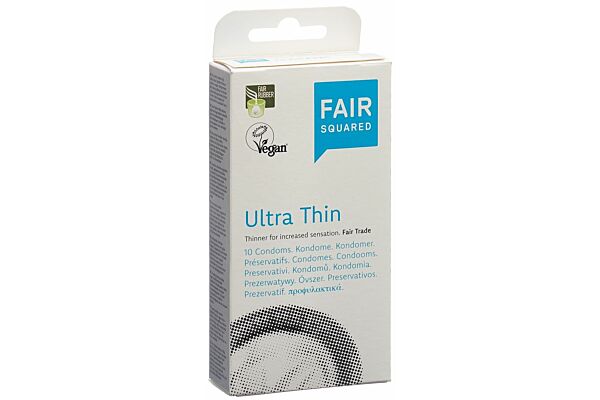 Fairsquared préservatif Ultra thin vegan 10 pce
