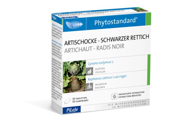 Phytostandard artichaut-radis noir cpr 30 pce