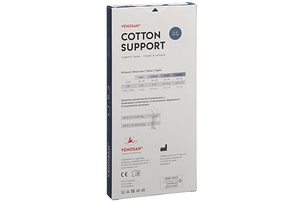 Venosan COTTON SUPPORT Socks A-D S olive 1 paire