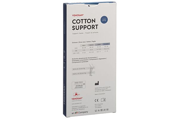 Venosan COTTON SUPPORT Socks A-D L jeans 1 Paar