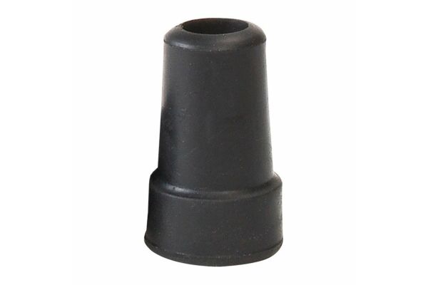 Sahag Embout noir 16mm pour canne métal avec renfort acier