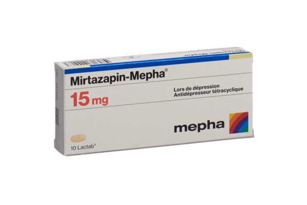 Mirtazapin-Mepha Filmtabl 15 mg 10 Stk