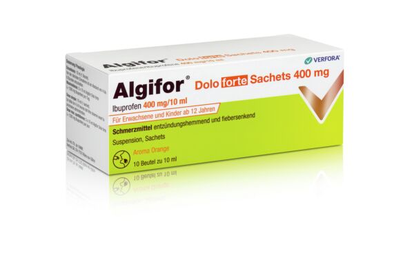 Algifor Dolo forte susp 400 mg/10ml 10 sach 10 ml