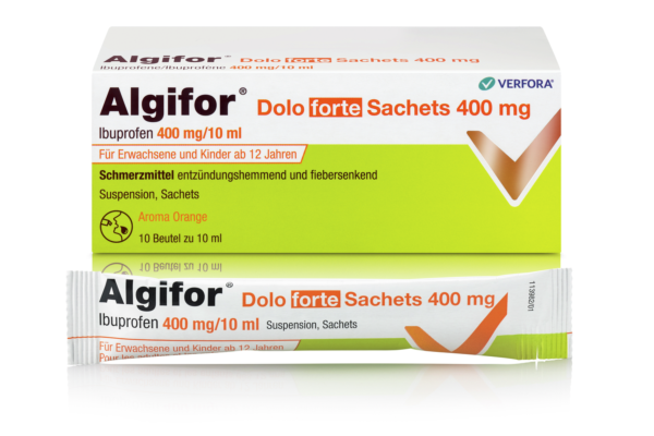 Algifor Dolo forte Susp 400 mg/10ml 10 Btl 10 ml