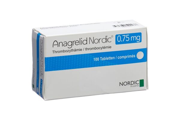 Anagrelid Nordic Tabl 0.75 mg 100 Stk