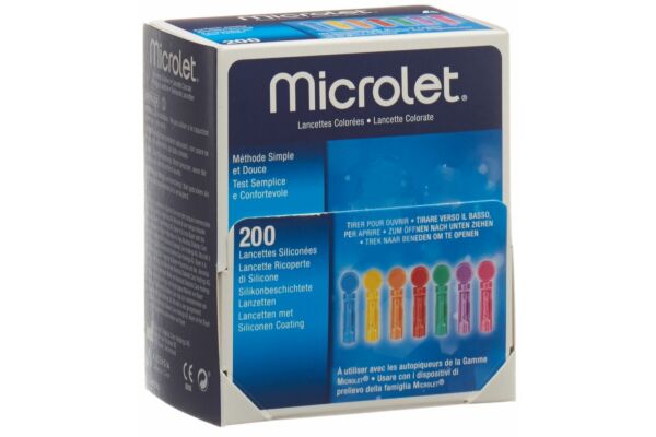 Microlet (PI-APS) Lanzetten farbig 200 Stk